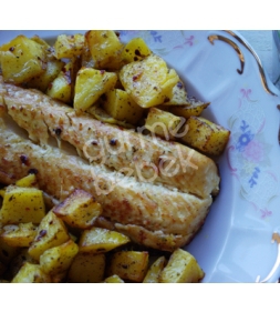 Patatesli somon balığı Patatesli somon balığı