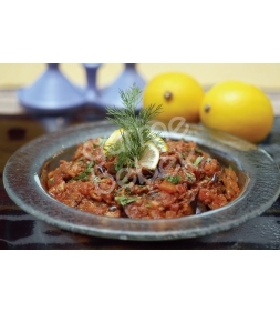 Beyaz peynirli limonlu fırınlanmış biber ve domates Beyaz peynirli limonlu fırınlanmış biber ve domates